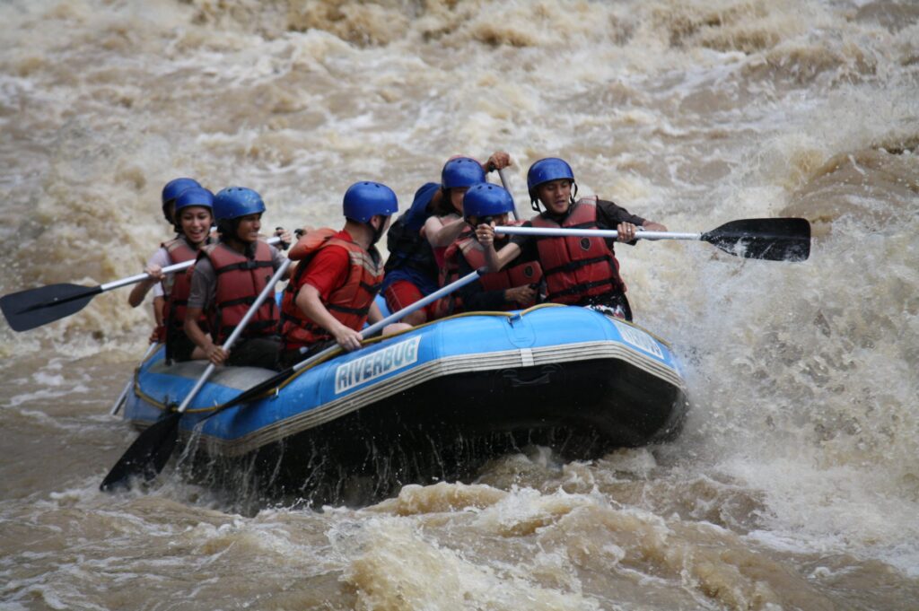 White water rafting in Padas River, Sabah