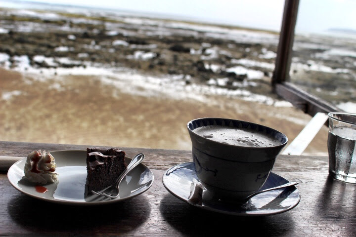 Cafe by the Sea, Okinawa, Japan