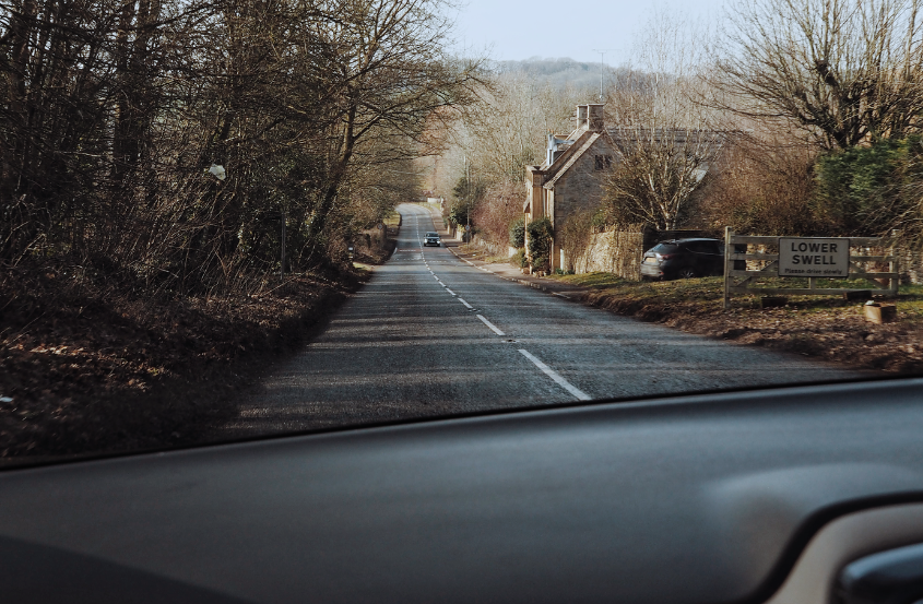 Road trip views in Cotswold