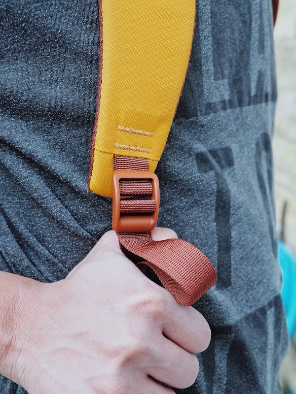 The Everything Backpack padded shoulder strap