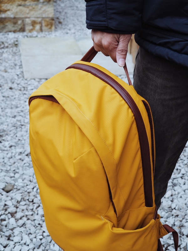 The Everything Backpack strong main handle