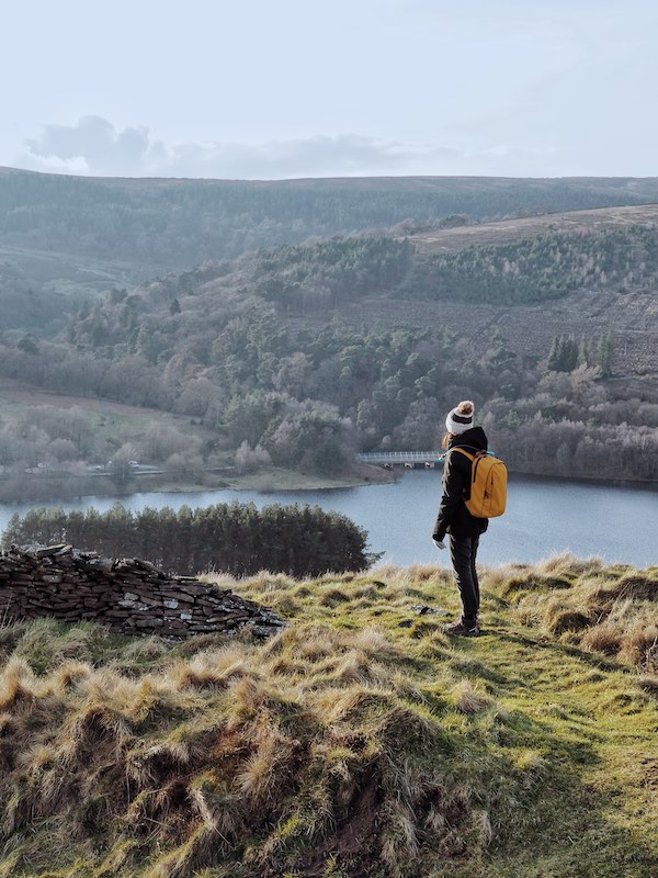 Walking in Peak District with the Everything Backpack 17L