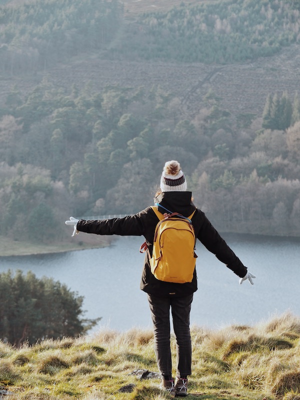 Viewpoint of the Errwood Reservoir with Everything Backpack 17L