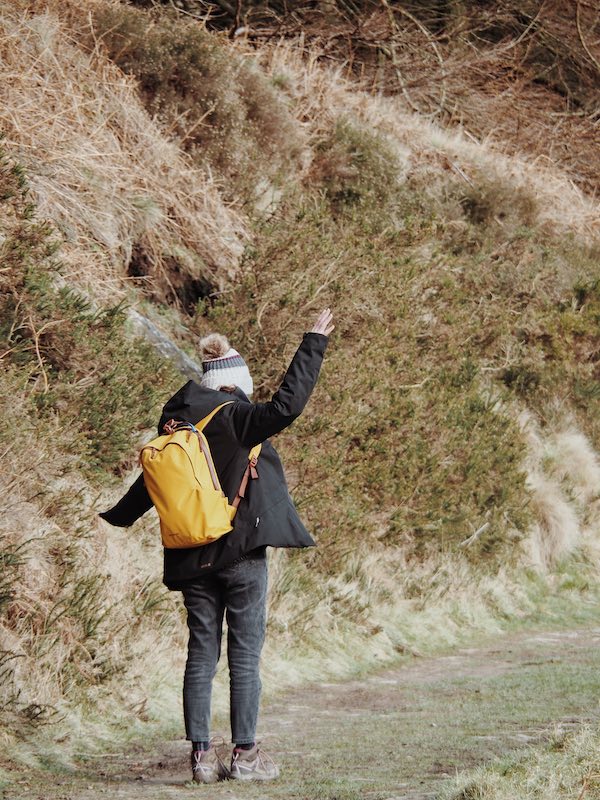 Walking in Goyt Valley with the Moment Everything Backpack 17L