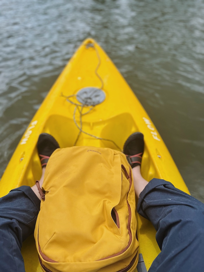 Kayking at Sepang River with Moment Everything Bag