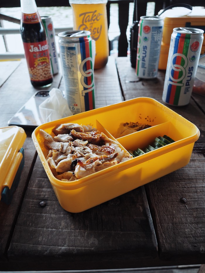 Kayaking and chicken rice for lunch