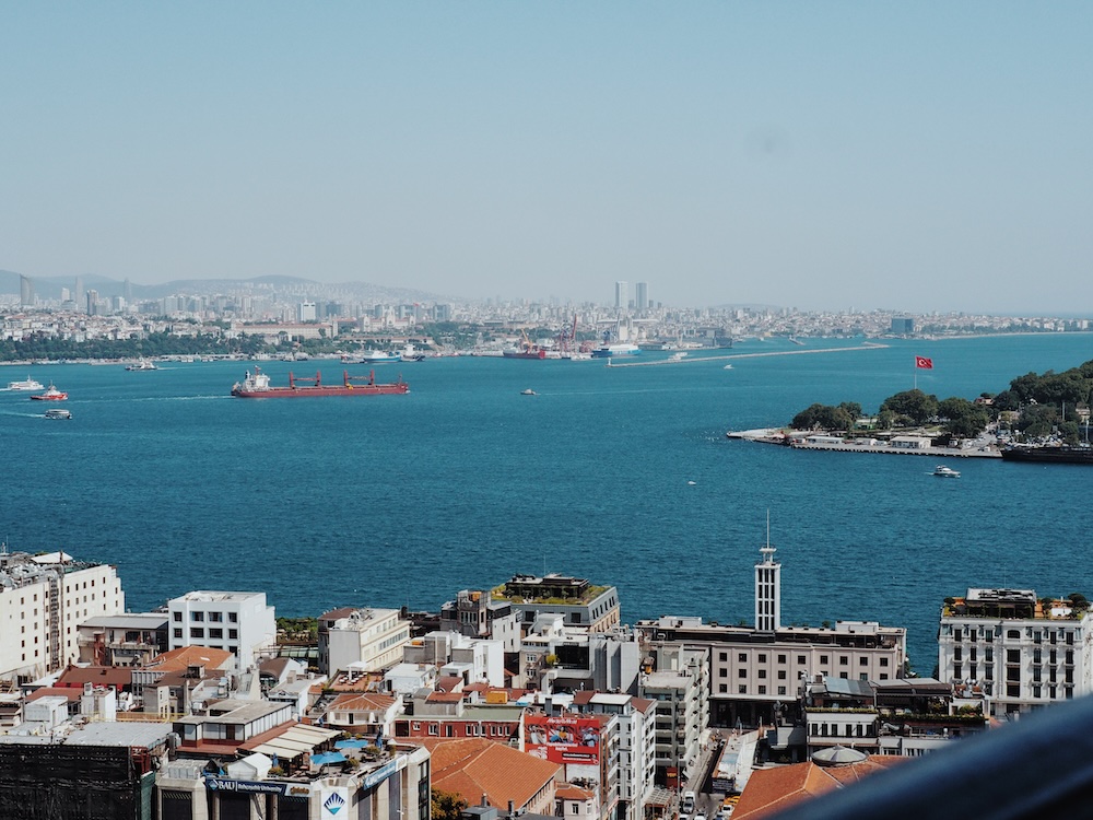 The Bosphorous Istanbul The Bosphorous Istanbul view from Galata Tower