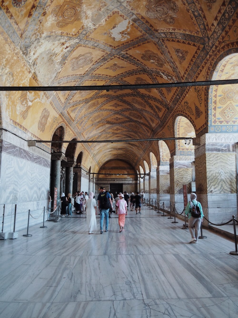 Inside the Hagia Sophia a UNESCO World Heritage Site
