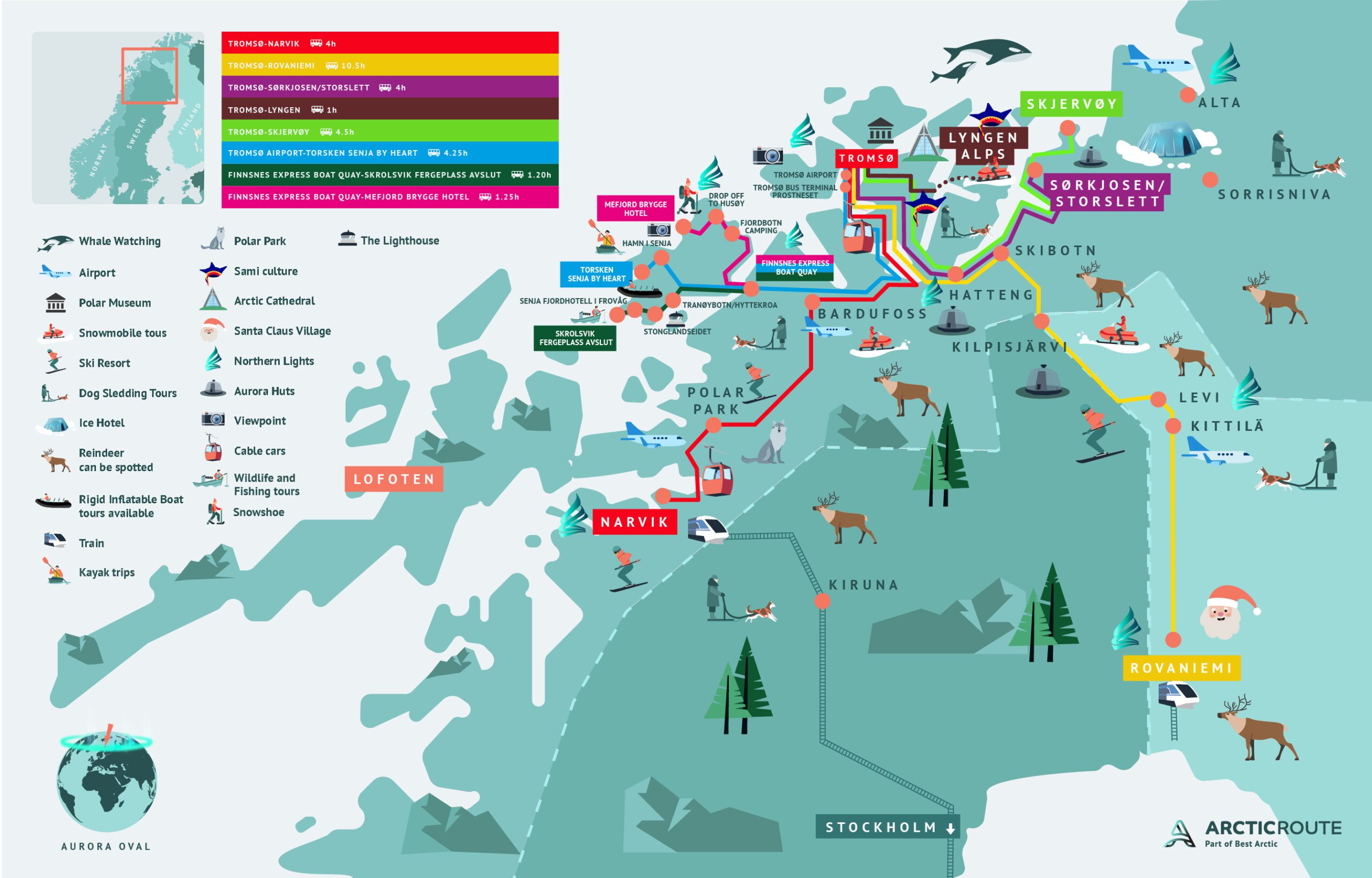 Arctic Bus Map