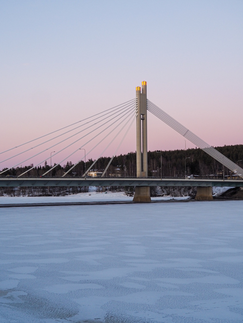 Lumberjack's Candle Bridge in Rovaniemi, Finland